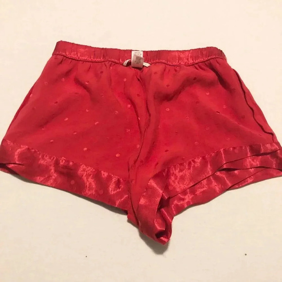 Victorias Secret Red Polka  Dot Valentines Day Sleep Shorts Size XS - Picture 9 of 16